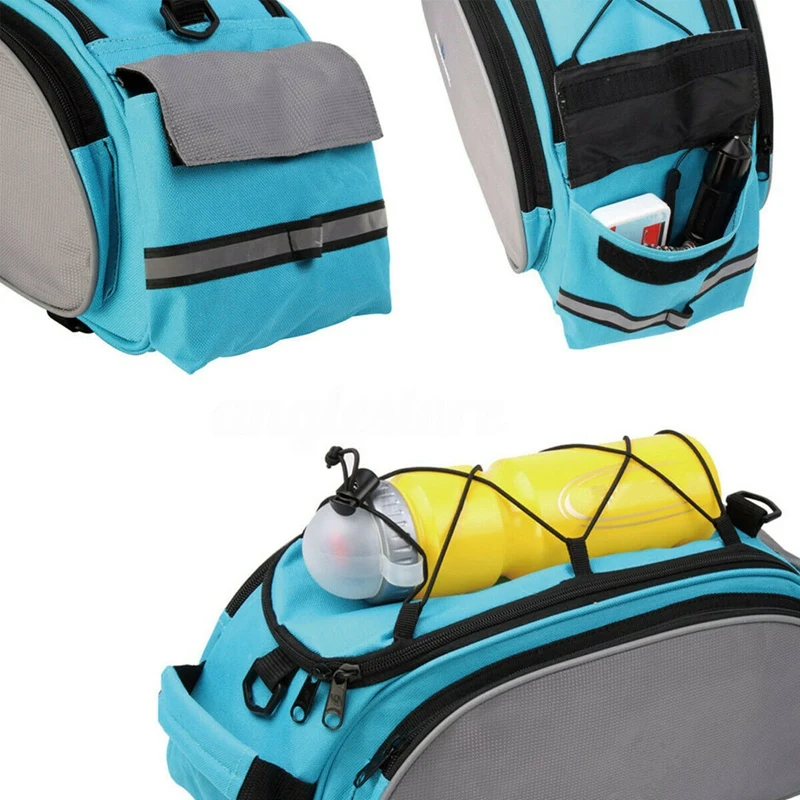 Outdoor Bicycle Back Pack Bike Rear Seat Saddle Bag Shoulder Handbag Cycling Storage Pannier Riding Travel Bag