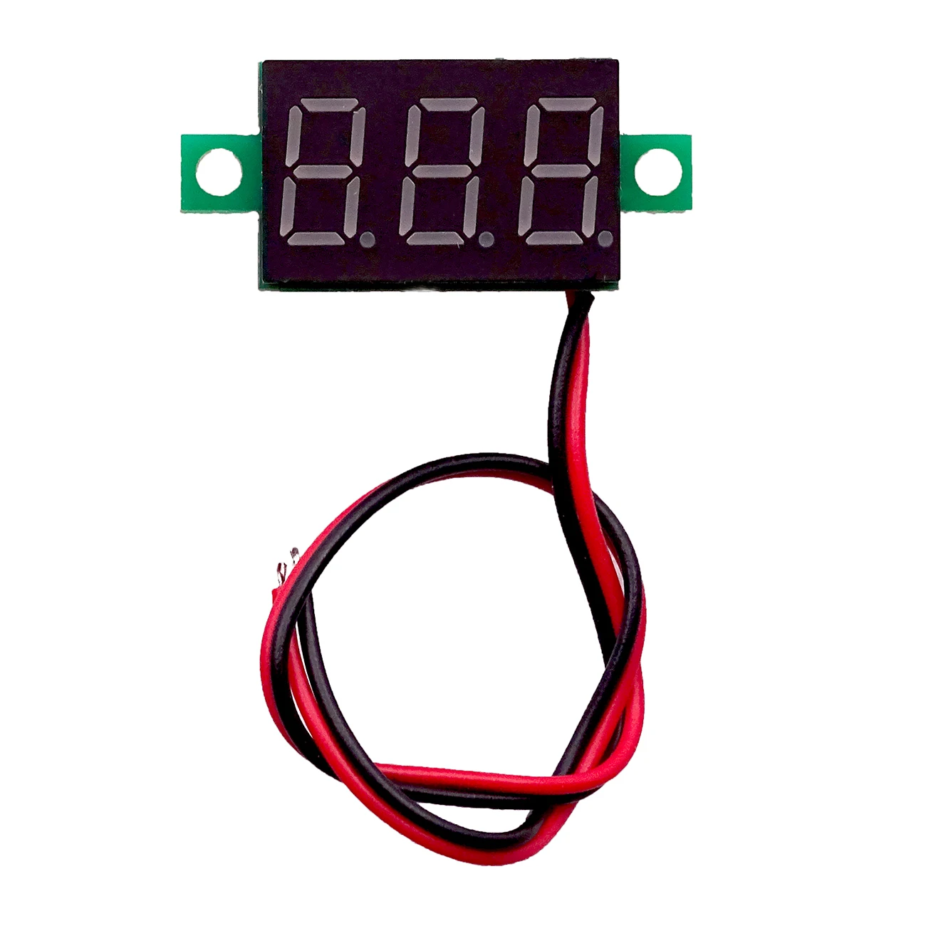 0,36 дюйма 2 провода 0,3" DC 2,5-30 в 3 цифр Дисплей вольтметр Мини светодиодная цифровая Панель Вольт Напряжение измерительный прибор красный/синий/зеленый