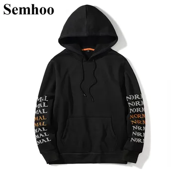 

2019 Autumn Winter Men's Sweatershirt Fleece Warm Hooded Fashion Casual Loose Solid Color Simple Men's Jacket Plus Size S---XXL