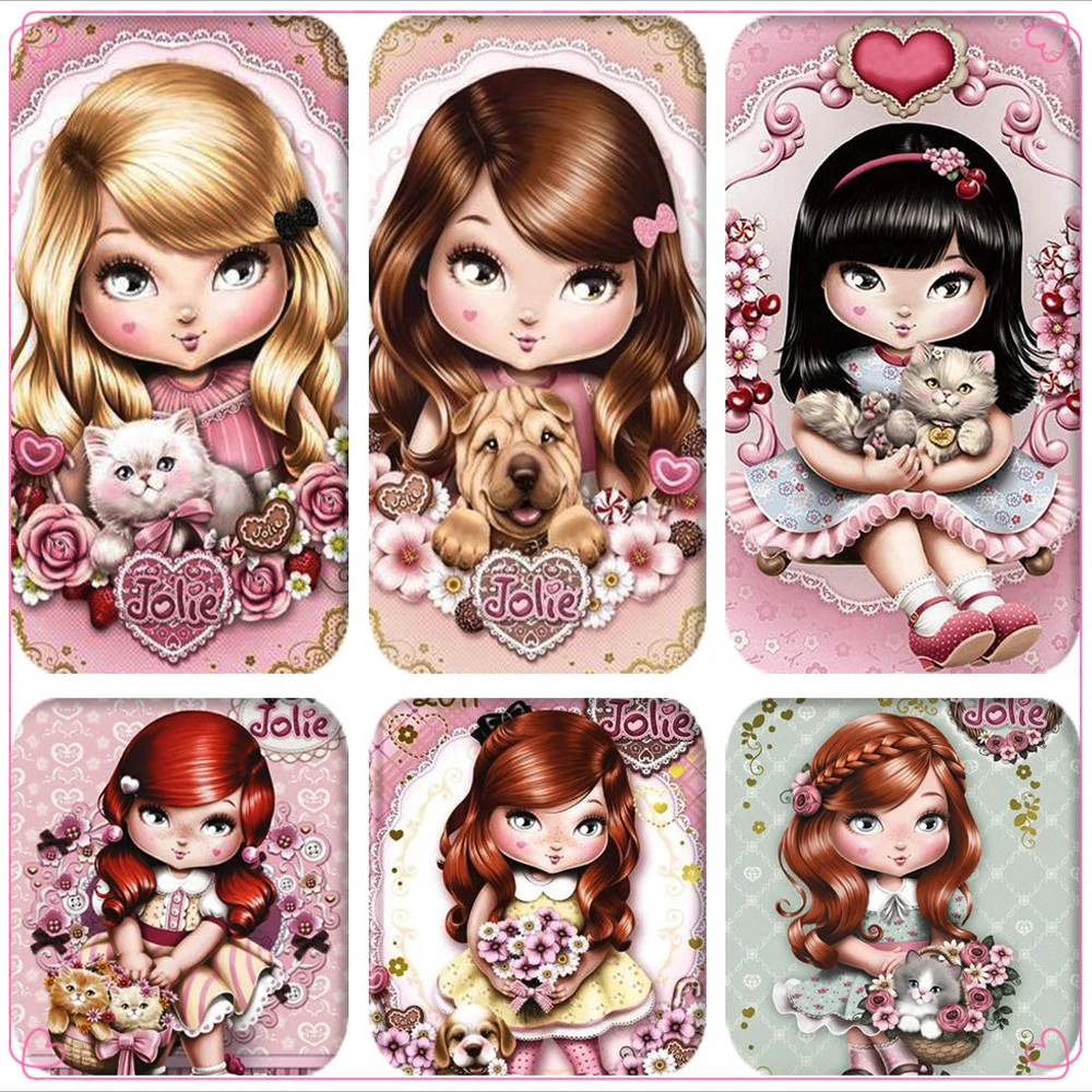 

Cartoon Girl Full Drill Square/Round 5D Diamond Painting Diamond Embroidery Diamond Mosaic Rhinestone Picture Needlework