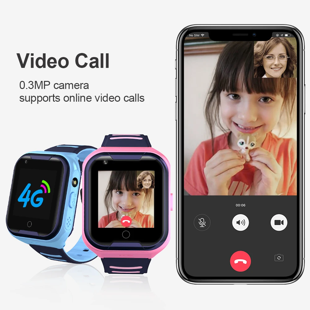 2019 Vwar 4G Video Call Kids Smart Watch Wifi GPS Tracker Child Watch Phone SOS Alarm Clock Camera Children Smart Watch VS Q90