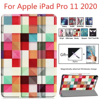 

Case For iPad Pro 11 2020 Printing Smart Cover Wiht Pencil Holder Auto Sleep Wake Up Support Pencil Charing A1980 A2013 A1934