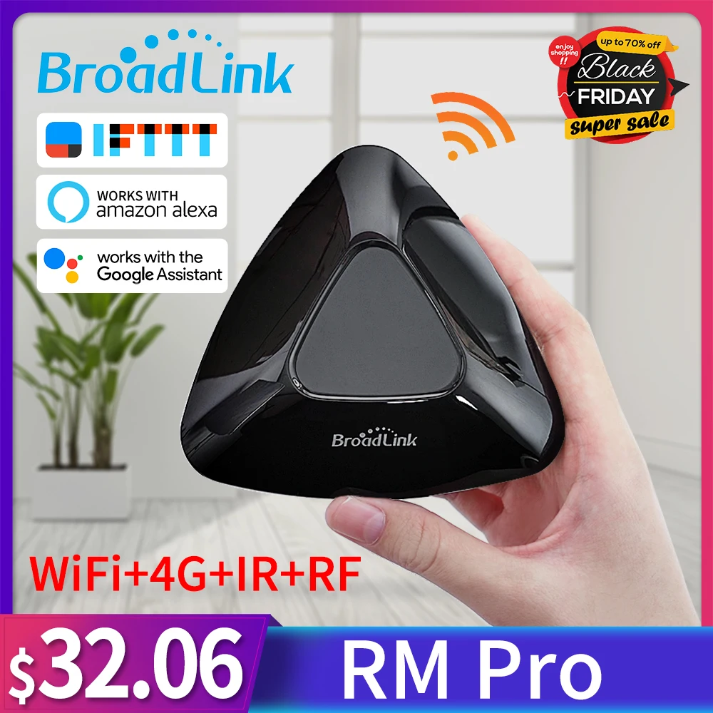 Оригинальный контроллер Broadlink для автоматизации умного дома RM Pro работает Alexa Google