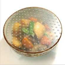 4 шт./компл. многоразовые силиконовые Обёрточная бумага печать Еда свежие Обёрточная бумага крышка стрейч вакуумный Еда Обёрточная бумага Кухня инструменты