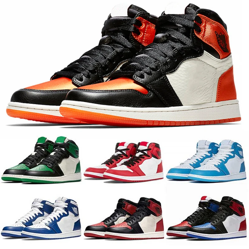 

2020 Top Quality Basketball Shoes Retro 1 I High OG Game Royal Banned Shadow Bred Toe Clay Green Trainers 1S Sneakers EUR 36-47