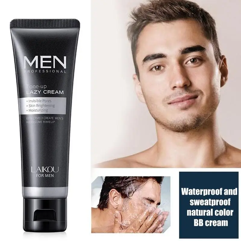 50ml Men BB Cream Skin Care Effective Sunscreen Face Foundation Base Makeup Color Natural Whitening |