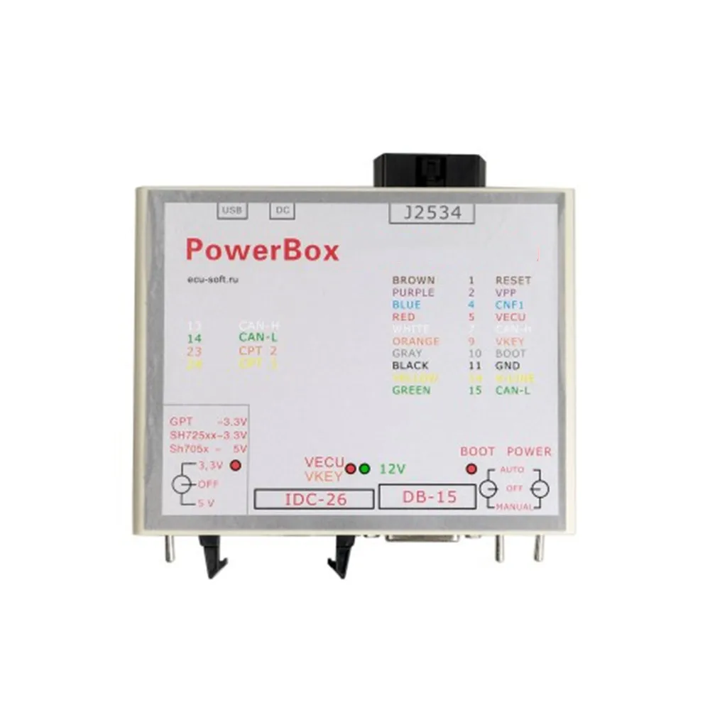 V-W коробки передач адаптеры использовать для DQ250 DQ200 VL381 VL300 DQ500 DL501 коробка передач чтение и запись работа с KTM ECU программист - Цвет: POWERBOX