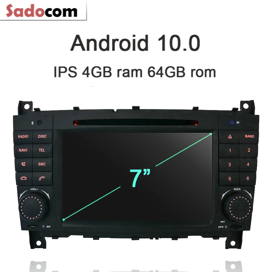 IPS 2 din Android 10 0 автомобильный dvd-плеер 8 ядер 64 Гб ROM 4 RAM Bluetooth GDS Автомагнитола для Benz