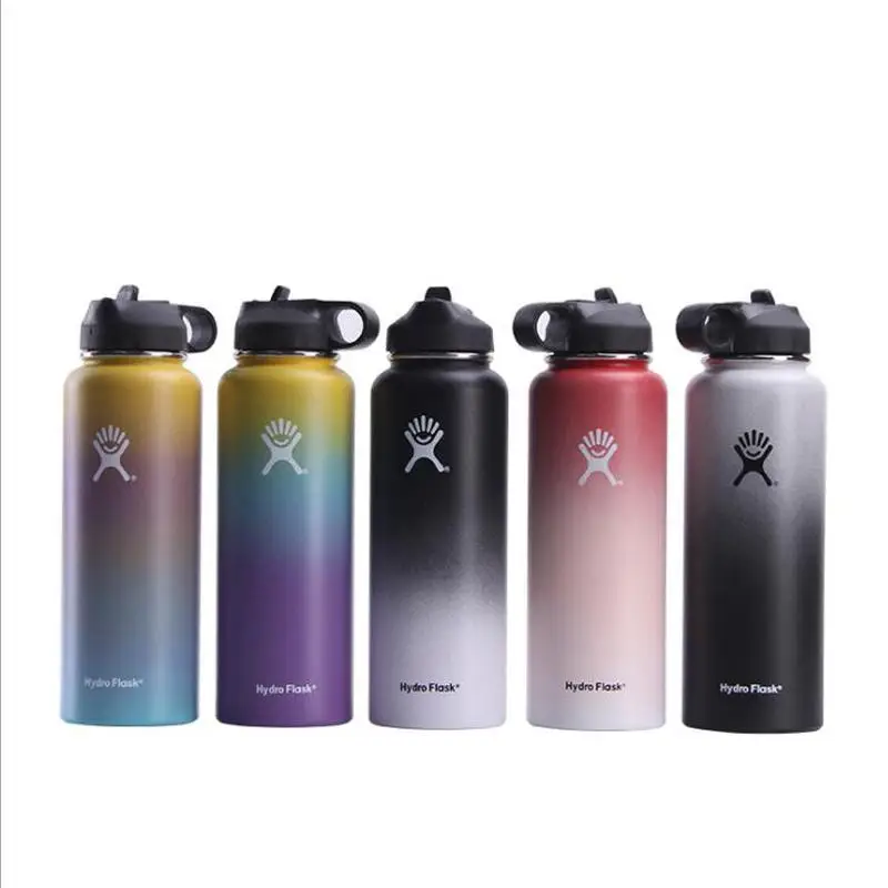 

Hot!32oz/40oz Hydro Vacuum Insulated Flask Stainless Steel Water Bottle Wide Mouth with Sport/Straw/Flex cap