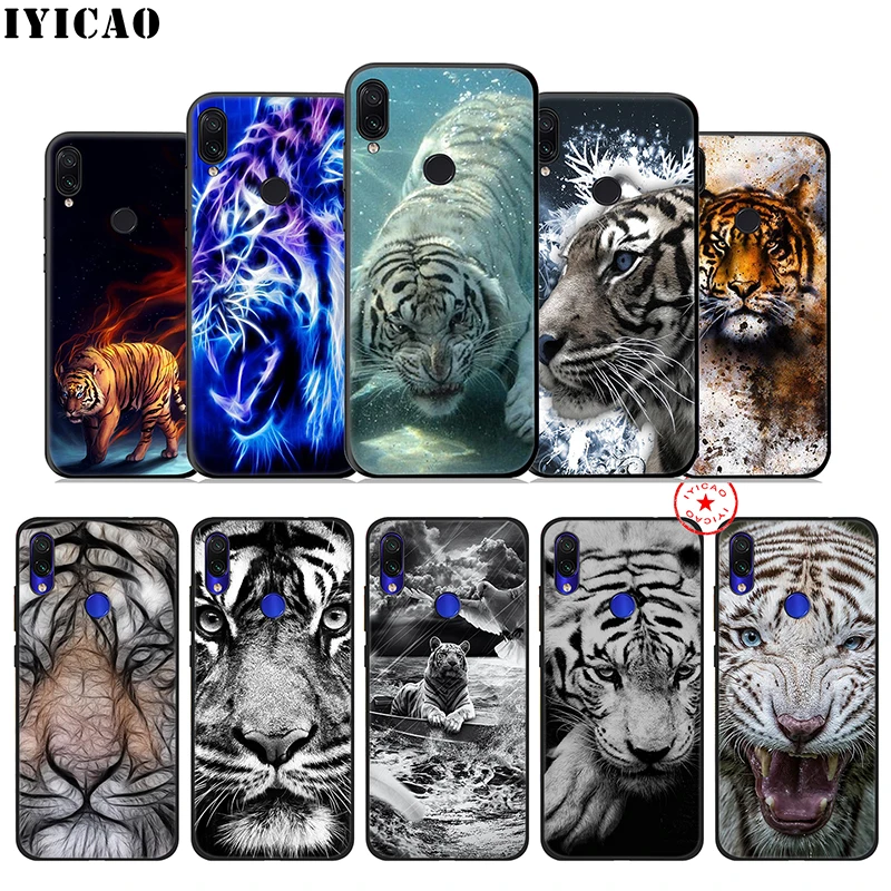 IYICAO абстрактный тигра крутые мягкий чехол для Xiaomi Redmi K20 7A 7 6 6A 5A 5 Plus 4X 4A Go Pro Чехол