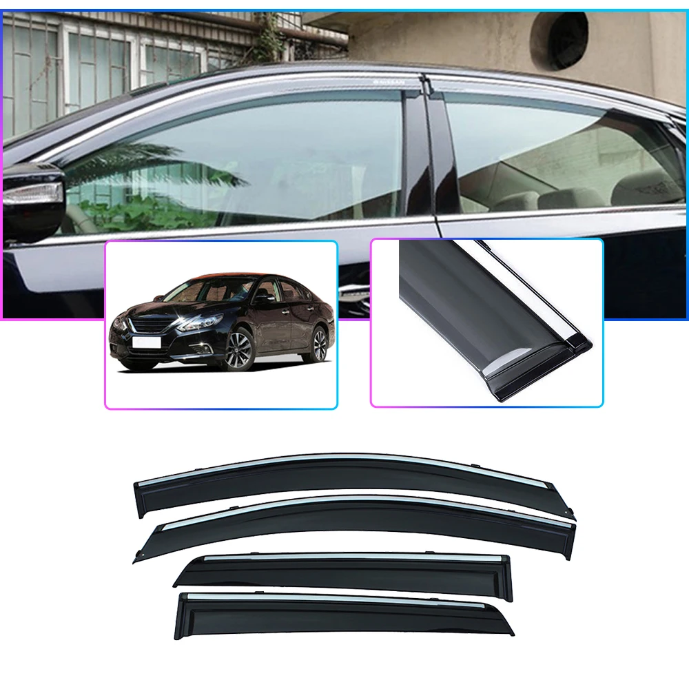 4 шт. автомобильные дефлекторы для окон Nissan Teana 2013 2014 2015 2016 2017|Навесы и укрытия| |