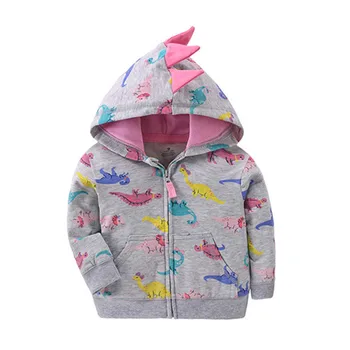 2019 baby boys girls hooded sweatshirts cotton cartoon tops truck flower whale out wear kids clothes for 9m-3years 1