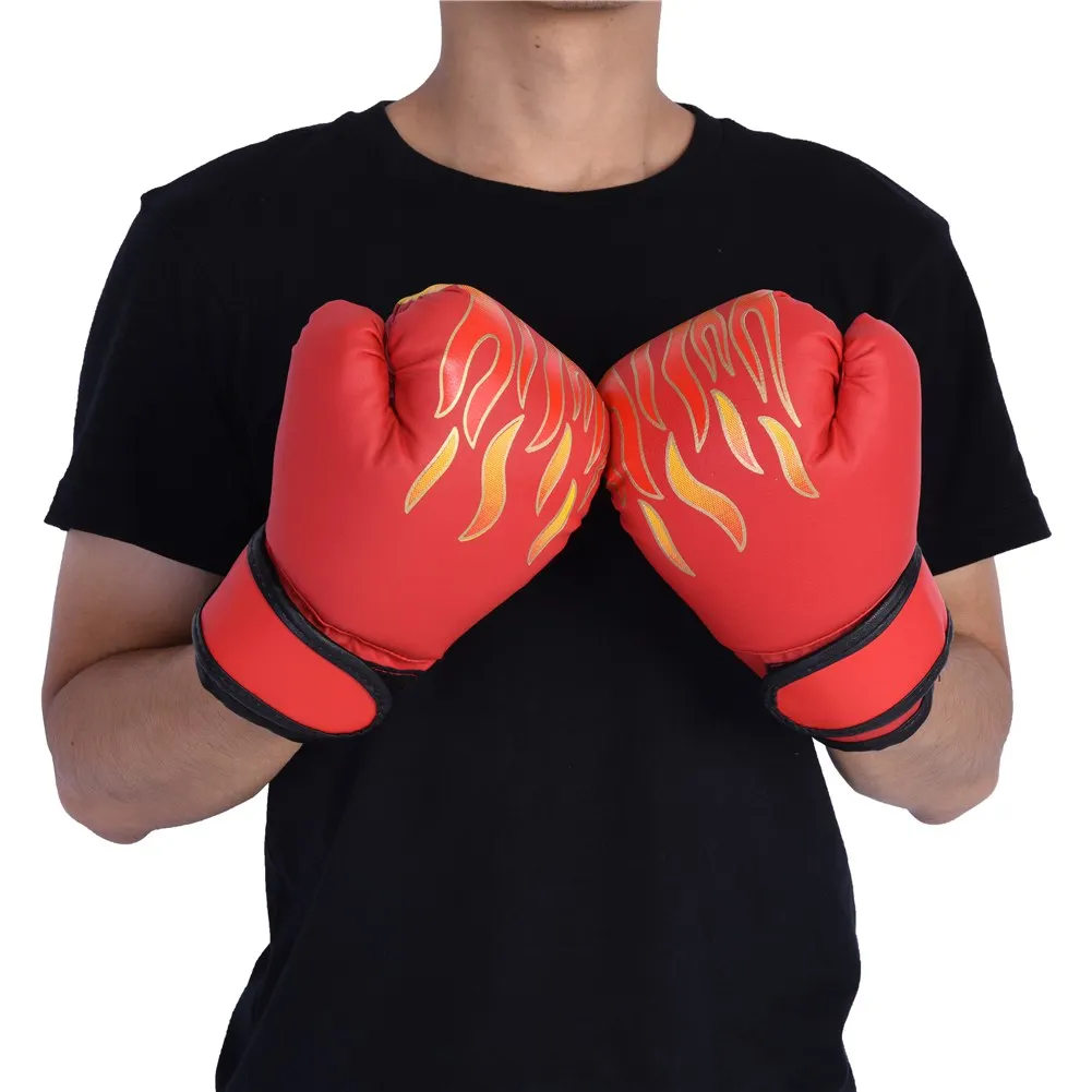 

Kid 1 Pair Leather Boxing Golves Fitness Boxing Training Gloves Sanda Sandbag Training Protector Gym Fitness Equipment Free Size