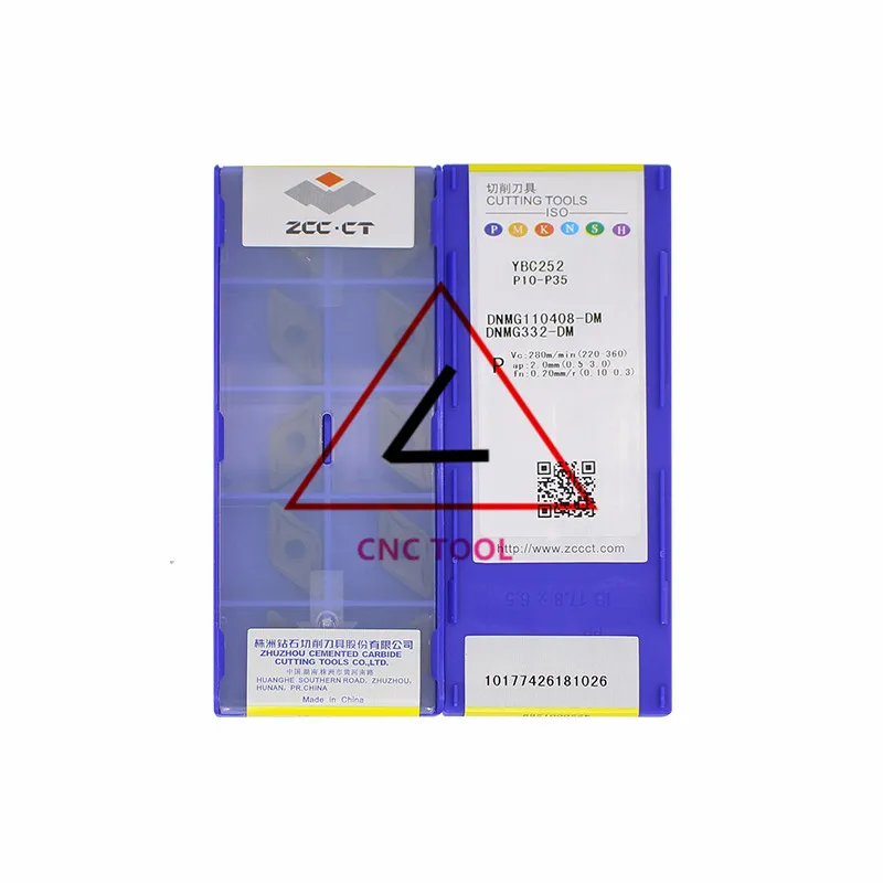 

DNMG110408-DM YBC252 10pcs Original CHINA ZCCCT Turning Inserts