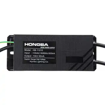 

Neon Electronic Power Supply HB-11010 Load 4-10meters High Frequency 110V 50Hz-60Hz 10kV 30mA Neon Transformer Rectifier