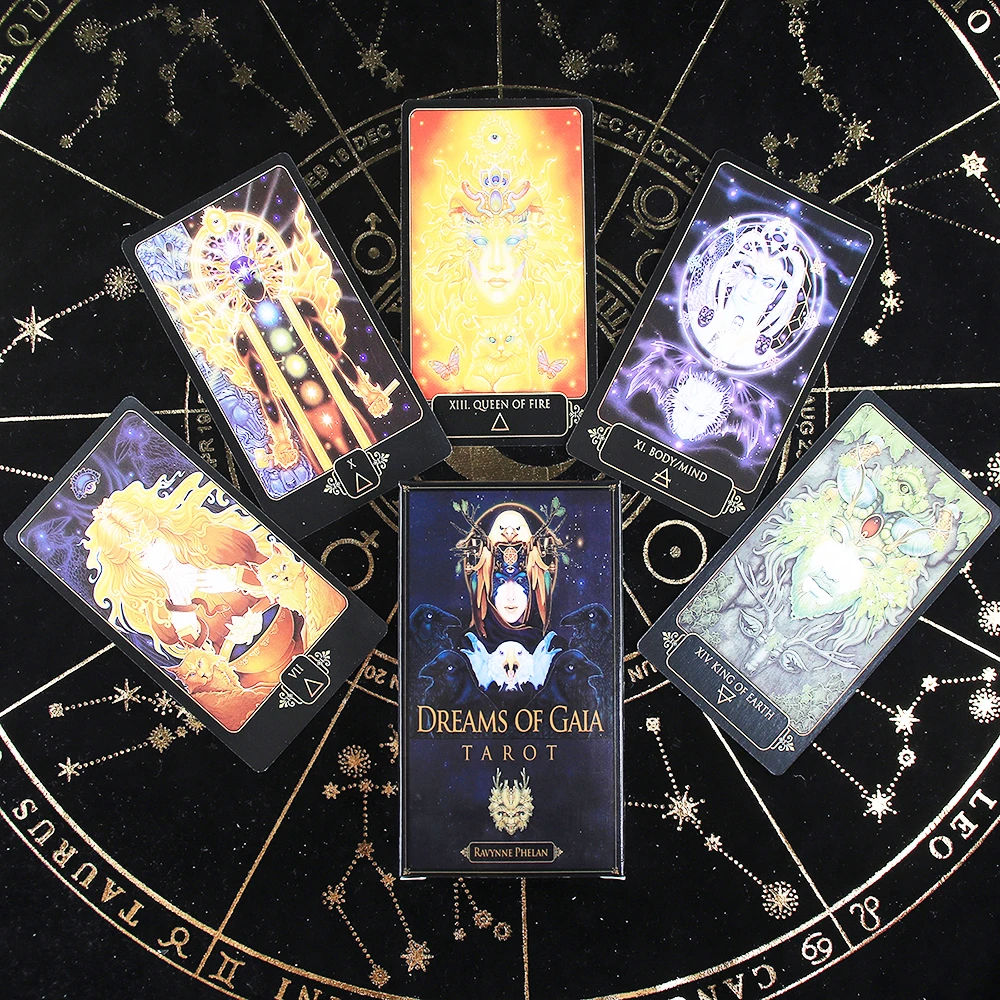 Le Tarot Des Reves De Gaia Jeu De Tarots, Rêves De Gaia, En Anglais, Jouet Divinatoire Nouvelle Ère,  Avec Guide Électronique, Paquet De 81 Cartes,, - Jeux De Cartes - AliExpress