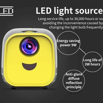 

Mini Projector For Full HD 1080P Wireless Sync Display Led Home Theater Video Beamer Portable Projector Home Theater