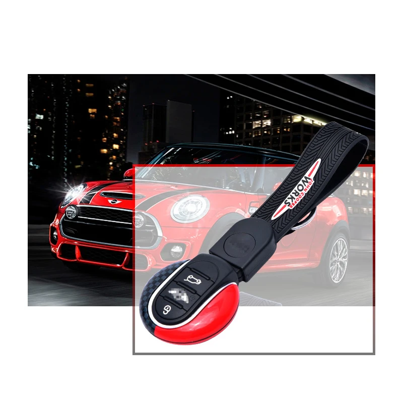 BMW MINI F56 How to fit a key fob cover and lanyard key ring JCW Cooper S  One 2014-onwards 