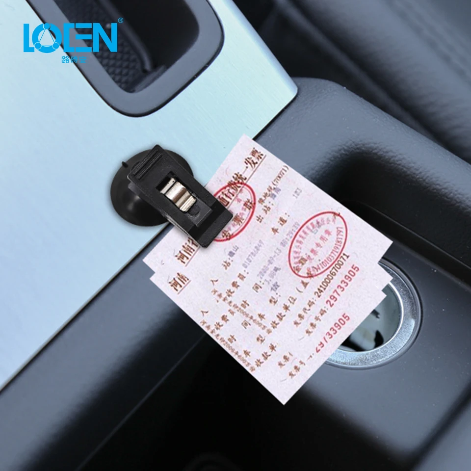 

LOEN 2PCS Black Blue White Car/Home/Shop Windscreen Window Mount Sucker Clip Organizer Universal for Photo Parking Number Shade