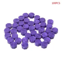 100 шт конверт печать воск Ретро Восьмиугольные бусины DIY Декор многоцветные штампы