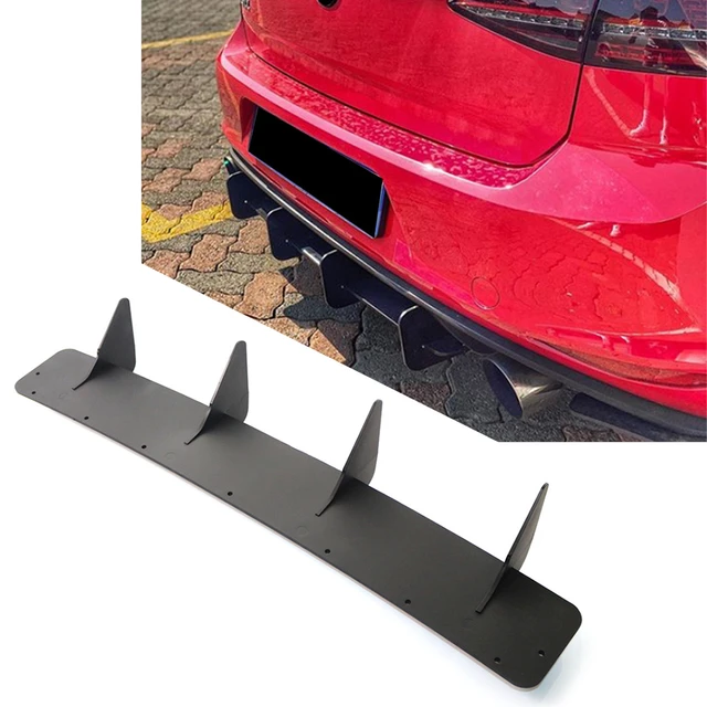 Car Rear Bumper Lip Diffuser Spoiler Splitter Trim Decor For