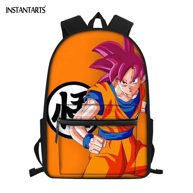 INSTANTARTS Dragon Ball школьный рюкзак Goku Z Веджета супер сайян принт повседневные школьные сумки для маленьких мальчиков девочек подростков Mochila - Цвет: HMA316Z58