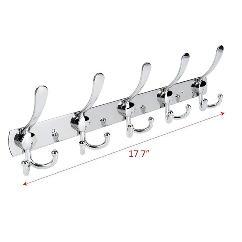 Стойка из нержавеющей стали для пальто/полотенец/Hat Rack(5 крючков