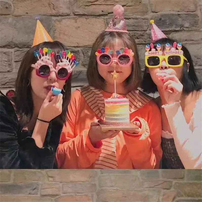 Cakelove 1 шт. сладкий торт воздушный шар День рождения торт формы очки творческий с днем рождения Сувениры Торт Топпер очки
