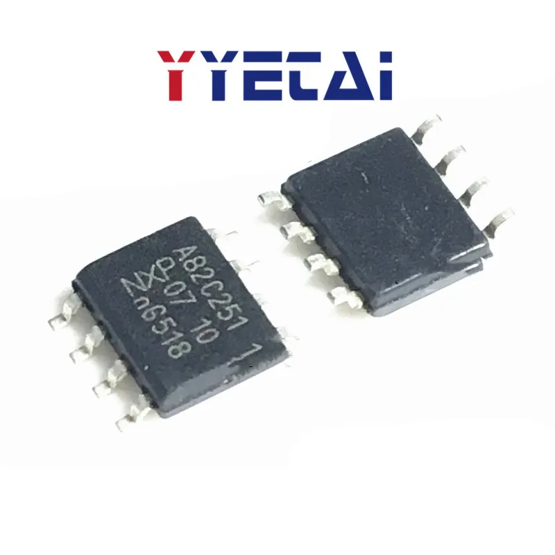 

TAI 10PCS New PCA82C251 A82C251 PCA82C251T A82C251T SOP-8 CAN Interface Chip