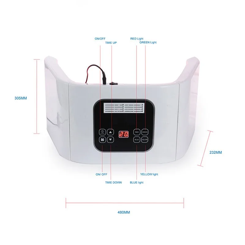  White ABS Meterail LED lights smd led PDT machine photon light therapy for face and body - 4000119993612