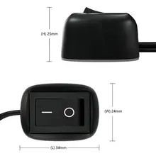 12 В постоянного тока, автомобильный переключатель, вставной переключатель с кабелем для кольцо тумана, приводные огни 964B 12 В постоянного тока, автомобильный переключатель, вставной переключатель с кабелем для кольцо тумана, приводные огни 964B