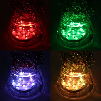 

4Pcs Swimming Pool Light LED Underwater Light Waterproof Pond Pool Lighting for Fountain Aquarium Underwater Lamp with Remote