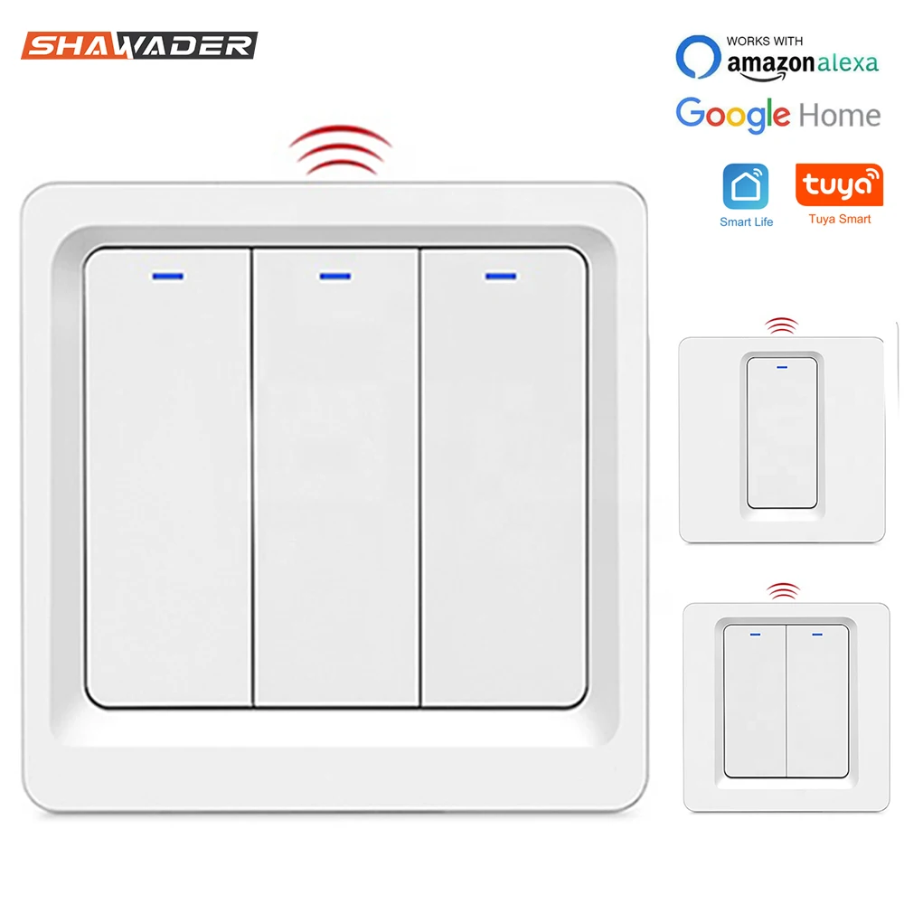 WiFi смарт светильник Настенные переключатели давления Интеллектуальный