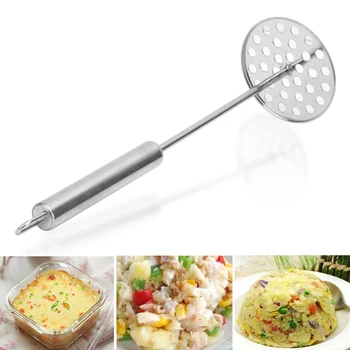 

Stainless Steel Potato Pusher Smooth Mashed Pressed Potato Masher Ricer Puree Juice Maker Potatoes Crusher Fruit Tools