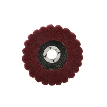 

4 Inch Nylon Fiber Flap Wheel Disc Polishing Buffing Pad Supplies For Grinder