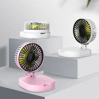 

10000Mah New Usb Small Fan Folding Portable Mobile Power Mini Fan Wireless Charger Charging Treasure Fan