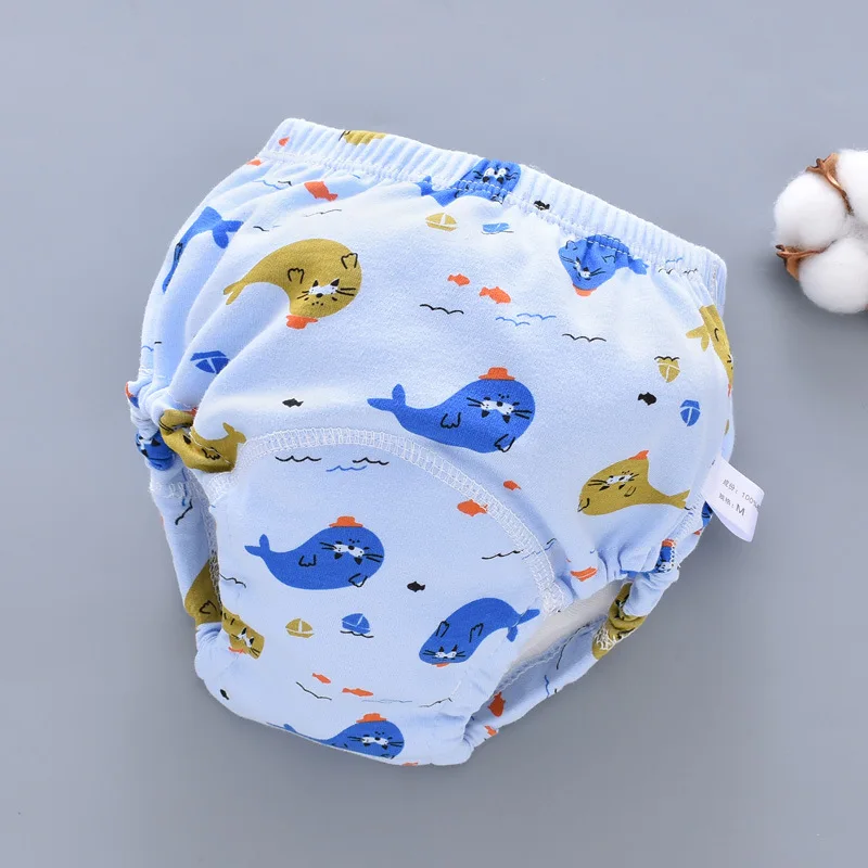 Baby Training Pants Cloth Diapers Washable 6 Layers Gauze Cover Breathable Spring Reusable Newborn Diaper 0-3Y Toddler Panties