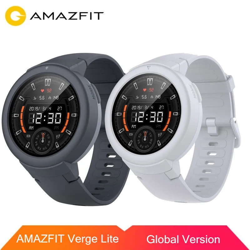 

Original AMAZFIT Verge Lite Smart Watch AMOLED Screen Bluetooth 5.0 IP68 Waterproof 20 Days Battery Life for iOS Android