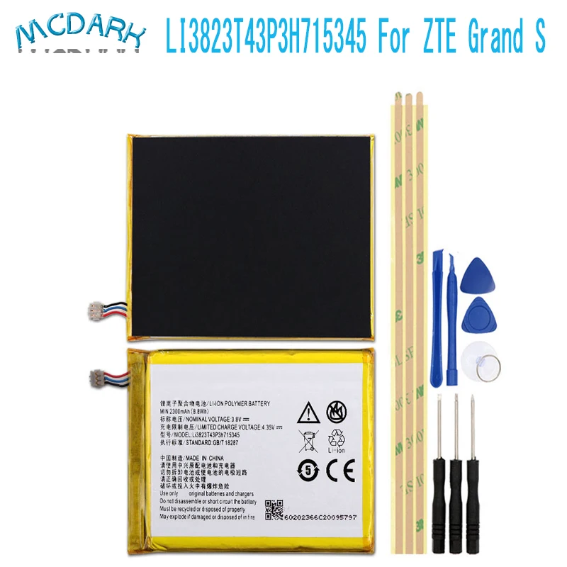 2000 мА/ч LI3823T43P3H715345 LI3820T43P3H715345 Батарея для ZTE Grand S Flex MF910 MF910S MF910L MF920 MF920S