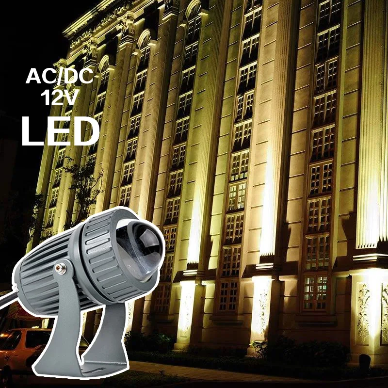 12V 18W 24W Outdoor LED Spotlights Gardon Landscape Hotel Home Lighting Warm Cold white Wall light IP67 Waterproof 2