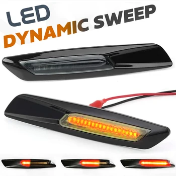 

2PCS Dynamic LED Fender Side Marker Light Turn signal light Sequential lamp for BMW E60 E61 E81 E82 E87 E88 E90 E91 E92 E93 E83