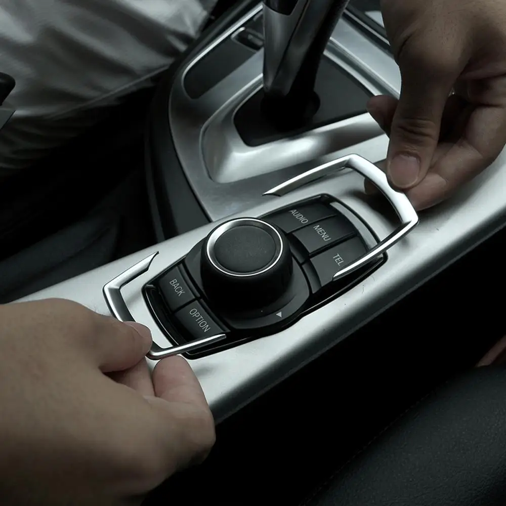 ABS матовая хромированная Мультимедийная панель для BMW 118i 120i 125i новая 1 2 3 4 серия F20