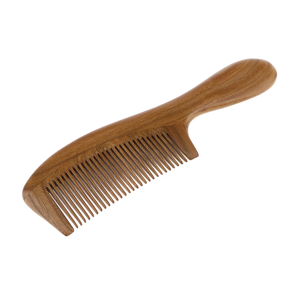 Hair Comb Wooden Fine Tooth Comb for Curly Hair Detangling,Ergonomic  Comb:Made of Natural Sandalwood Anti Bacterial