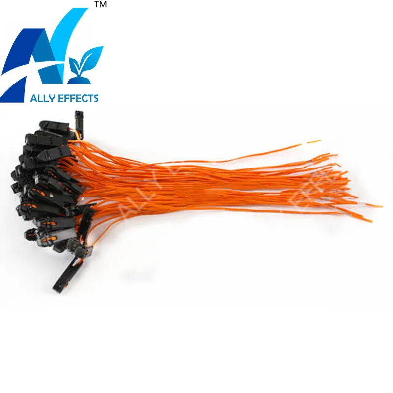 

50pcs/lot 30cm orange color talon ignition wire for cold fountain