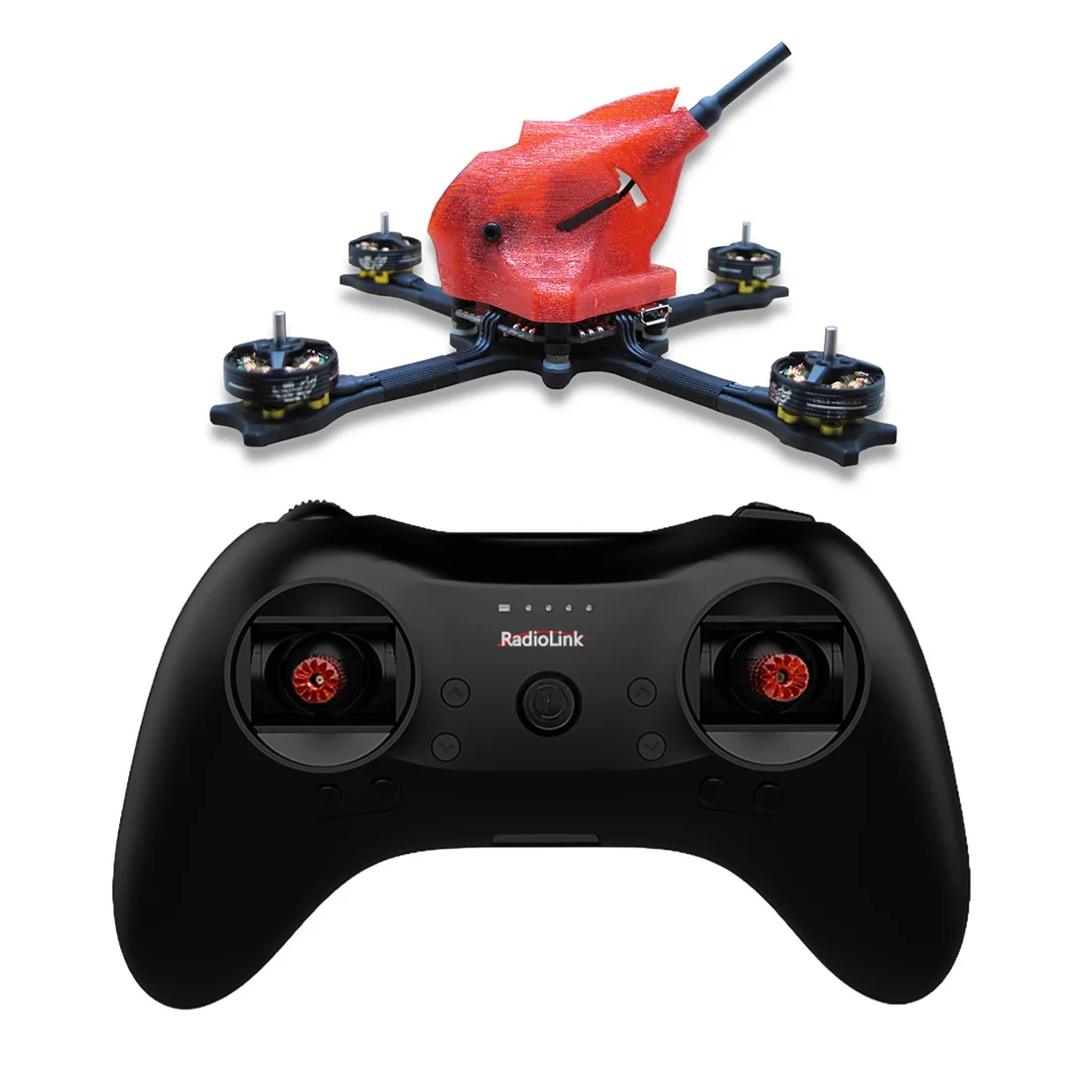 

NameLessRC PowerStick 110mm Wheelbase 3-4S FPV Racing Drone Quadcopter RTF with T8S Remote Controller Nano2 Camera