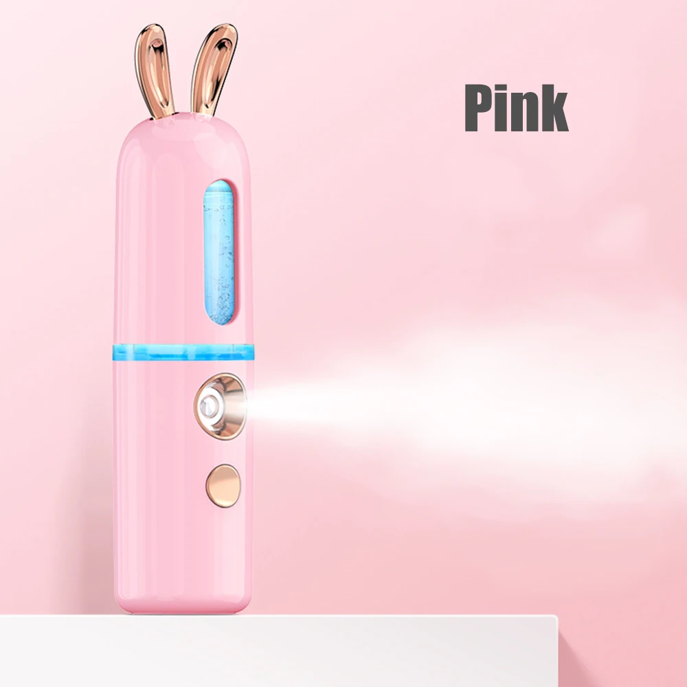 Электрический аппарат для проведения спа-процедур для лица 30 мл мини-кролик увлажняющий Распылитель для лица небулайзер красота уход за кожей вода туман тело увлажнитель лица