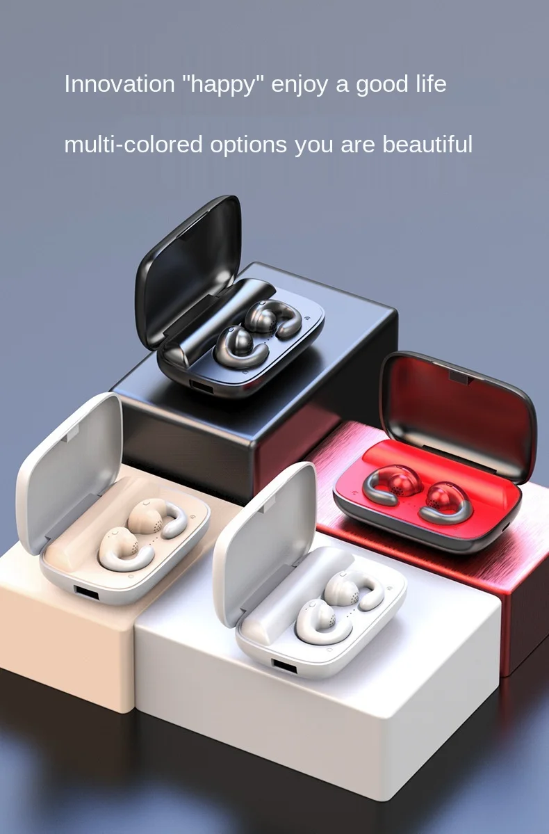 

The new trend of unisex S19 in-ear wireless TWS Bluetooth headset hanging ear bone conduction Bluetooth headset