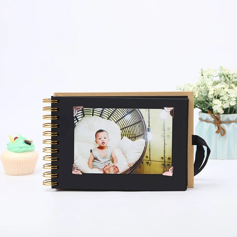 Ретро фотоальбом Diy альбом бант лента ручной работы Альбом ретро крафт бумажный
