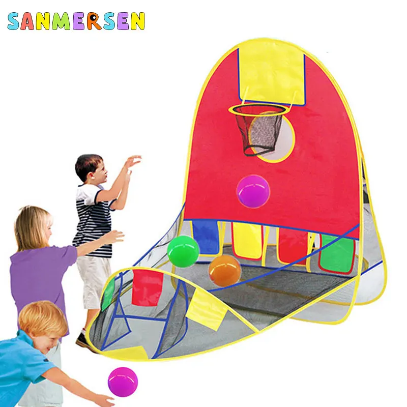 price cut Children's Ball Tent Play House Basketball Basket Tent Ocean Ball Pool Outdoor Indoors Sport for Ki