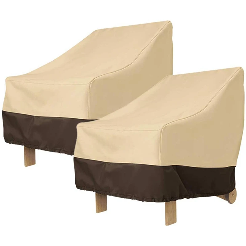 2 пачки патио Адирондак крышка стула 31X33X36 дюймов сверхмощный открытый патио крышка стула 420D, водонепроницаемый открытый газон патио мебель